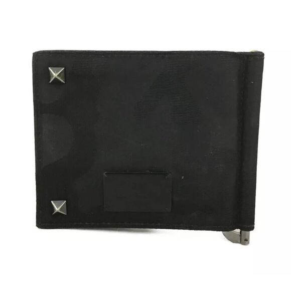 Authentic VALENTINO Rock Studs Camouflage Nylon Money Clip Bifold Wallet/4AG0617 - Picture 6 of 13